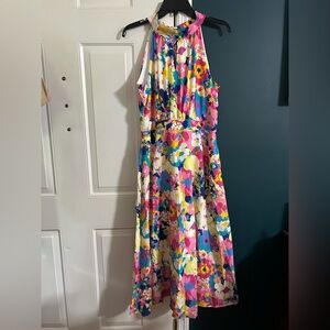 Leslie Fay Floral Dress size 10